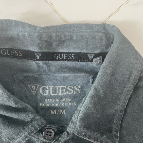 GUESS Men’s Polo Shirt Short Sleeve 100% Cotton Size Medium - Picture 7 of 11